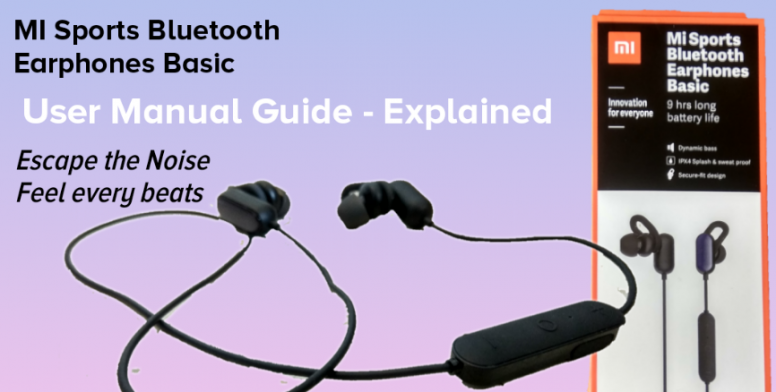 Mi Sports Bluetooth Earphones Basic User Manual