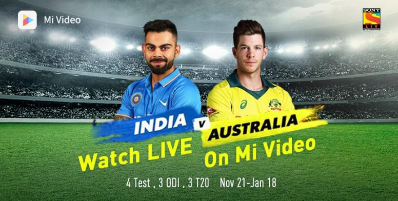 Watch India S Tour Of Australia Live On Mi Video App Today