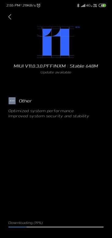 Xiaomi Redmi Y3 MIUI 11 Gobal stable Update