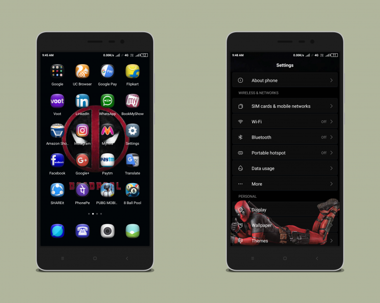 Deadpool Miui Theme Mtz Downlaod For Xiaomi Mobile Themes Mi
