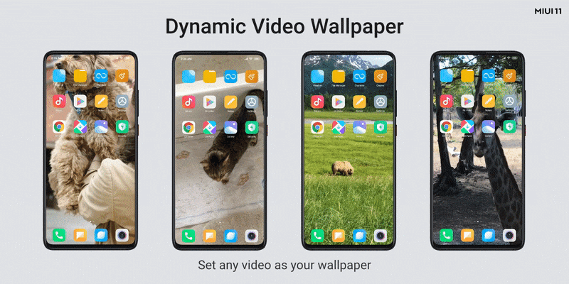 You can use portrait videos as video wallpapers.