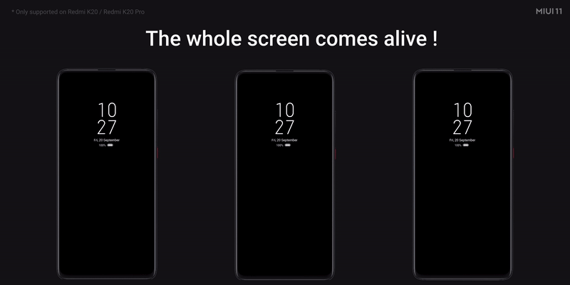 The replacement for the notification LED on the MIUI 11.