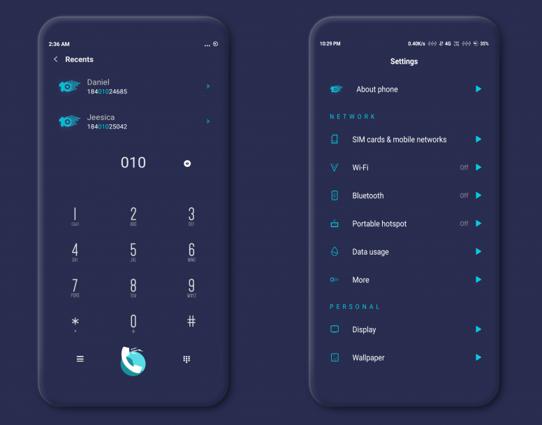 Pure Hexa Dark Miui V10 Theme Mtz Download For Xiaomi Mobile