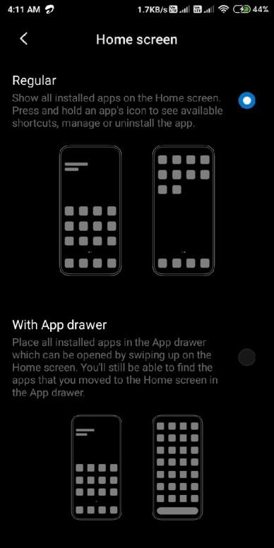 App Drawer Is Coming To The Miui Redmi Y2 Mi Community Xiaomi