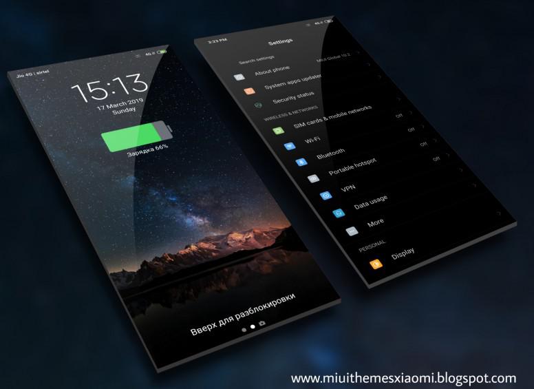 Iphone Ios 11 Dark Miui Theme Download For Xiaomi Mobile Themes