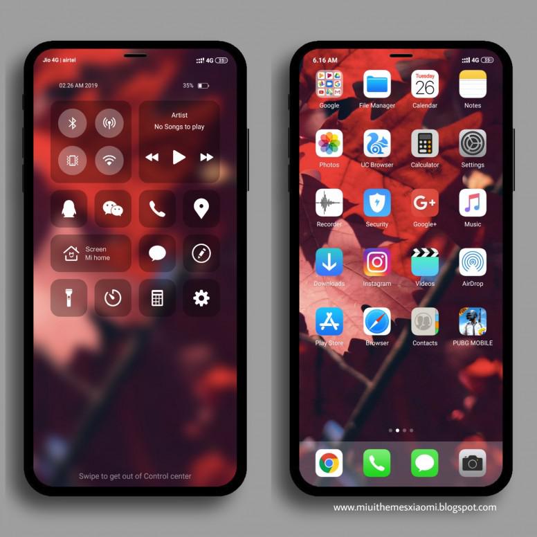 Iphone Ios 11 Kw Miui V10 Theme Download For Xiaomi Mobile Themes